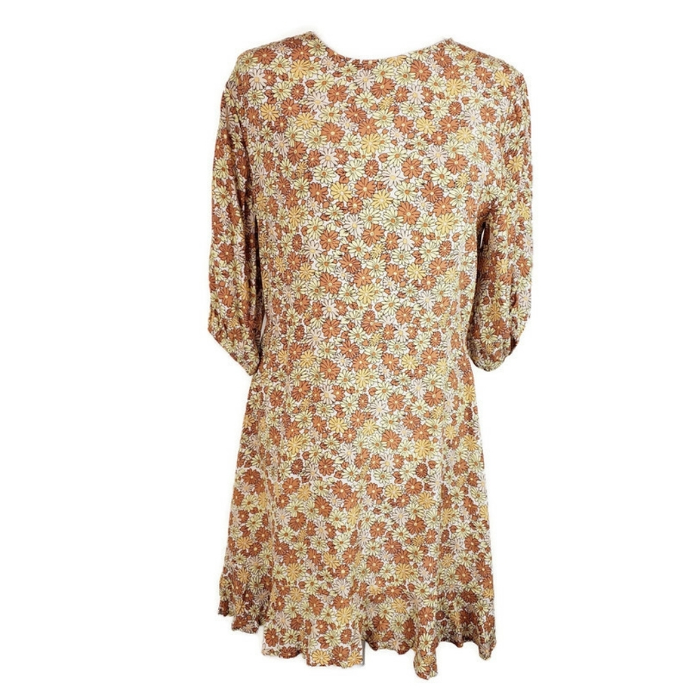 Faithful The Brand Brown Floral Dress sz M